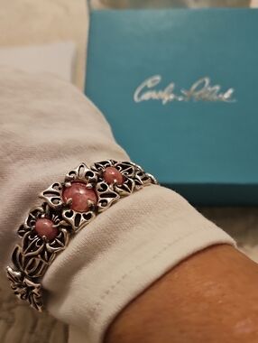 Carolyn Pollack Rhodocrisite Sterling Silver Bracelet NIB